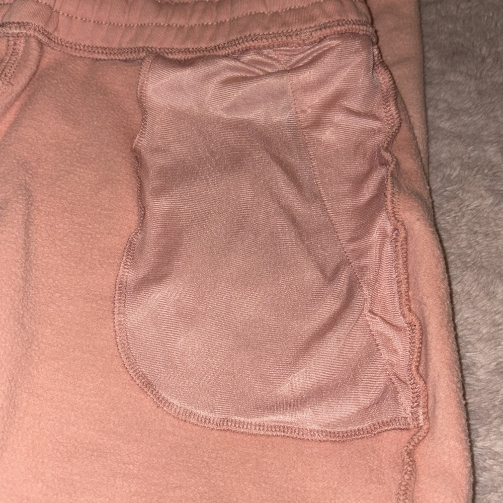 Womens Preloved Salmon Columbia Draw String Joggers w white logo going down leg - Picture 12 of 13